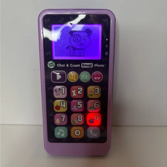 Purple Leap Frog Chat &‎ Count Emoji Phone - Picture 2 of 2